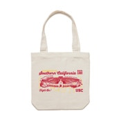 USC Trojans Cream Coliseum Xs and Os Playbook Tote